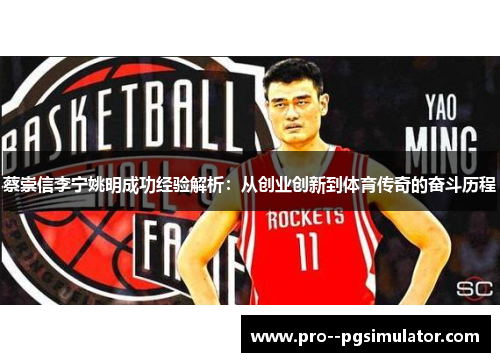 蔡崇信李宁姚明成功经验解析：从创业创新到体育传奇的奋斗历程