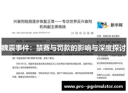 魏震事件：禁赛与罚款的影响与深度探讨